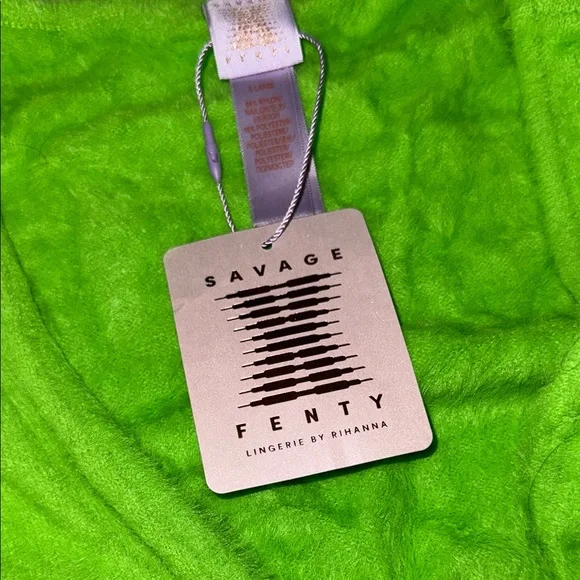 Savage X Fenty Neon Green Textured Set